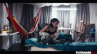 Lost in the Woods - Veronica Leal grows Futa Cock From Native Shemale Ghost and Facefucks Vale Nappi