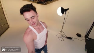 RB Gay: Muscle Model Michael Boston Sucks Producer's Huge Dick at a Photo Shoot | HD Porn