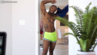 Tommy Creeps His Cock In Black Jock's Tight Hole For Shower Fuck