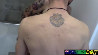 Australian Gay Tyler And Jaxon Enjoys Bubble Bath Fucking