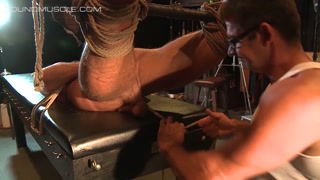 Muscle Jock Derek Gets His Balls Bound By Sadist Mulengro