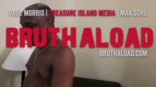 Uncut babe tugs on his beefy butt breaker