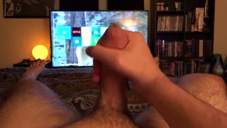 Cum dripping all down my dick