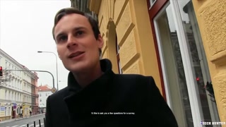 CZECH HUNTER 514 - Amateur Gay For Pay Twink Gets Tight Ass Stretched By Big Euro Cock