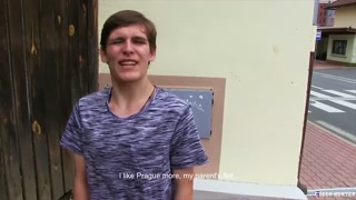 CZECH HUNTER 444 -  Straight Teen Picked Up &amp; Sucks A Fat Cock In The Woods