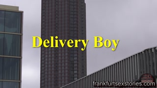 Pizza boy blows and gets fucked by monster cock