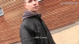 CZECH HUNTER 393 -  Short Haired Man Offered Cash For A Chat &amp; A Raw Fuck