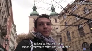 CZECH HUNTER 388 -  Skinny Twink With A Bush Feels Weird &amp; Good While Being Pounded