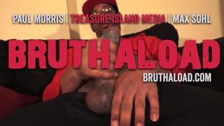 Bruce Wayne massaging his thick ebony BBC