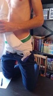 jerk off dick in the office