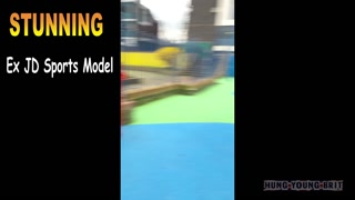 STUNNING Ex JD Sports Model Tied Fucked Filled multi times in 3sum