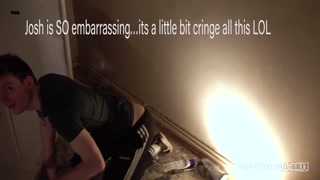 Absolutely Stunning ‘Oversized tongue’ Brit Boy gets loaded on and rims Joshs arse with spunky mouth