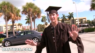 BAIT BUS - Young College Grad Danny Brooks Goes Gay For Pay With Jake Lyons