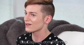 HD GayCastings - Young twink Lenox ges huge facial by casting agent