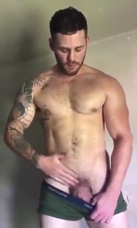 Matthew Camp nude flexing and jerking