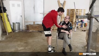 Twink Jesse Evans Gagged Wtih A Big Thick Cock In His Mouth