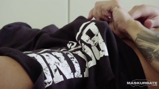 Maskurbate Straight Euro Jerking Big Uncut Cock After Stretching