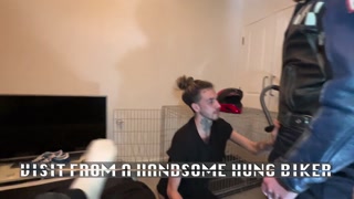 Visit From Handsome Hung Biker