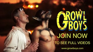 GrowlBoys - twink werewolf and werehorse fuck raw during full moon