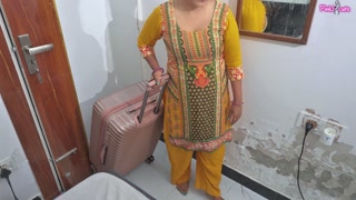 New Year Enjoy-Huge Ass stepsis shared Room in with her stepbro, She got hard fucked and Hot orgasm.