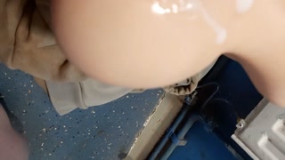 Horny teen wanks in the shower after gym part 2