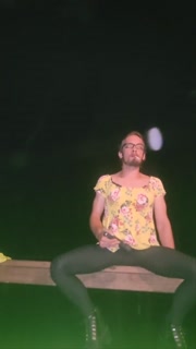 Outdoor sissy clitty play