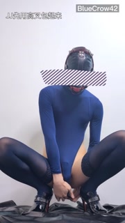 大量任务等待男娘完成！高叉+丝袜+丁字裤+贞操锁+口塞，3根大丁丁轮流插，射了无数次！