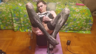 Sasha Earth sissy homemade amateur anal sex Machine