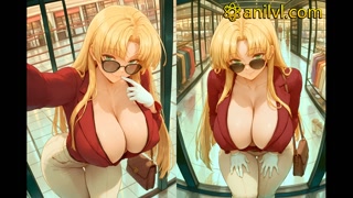 Asia Argento in a steamy school strip game