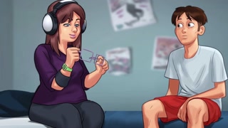 Straight-A classmate showed me her cosplay fetish "Summertime Saga - Gameplay"