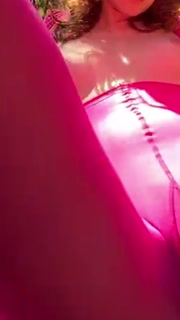 Only stockings in the woods babe