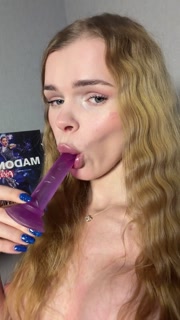 teenage petite white trans sucking a dildo to tease you until you fuck her mouth