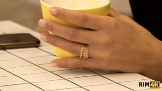 RIM4K. Russian chick is married but it doesnt stop her from licking male anus