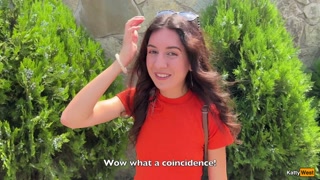 Public Blowjob in the Bushes with Stranger and Crazy Cumwalk Covered in Cum