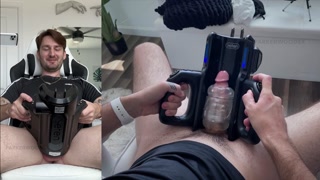 Trying out my XSpaceCup Auto-Stroker for the first time.