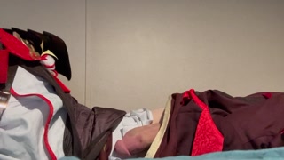 Kazuha stroking and moaning till he cums