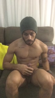 jacking off in the couch of the friend