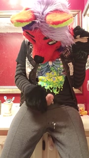 Vixen Pees and Cums in Her Leggings