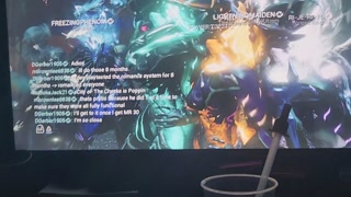 Trans girl Cums while Grinding Warframe