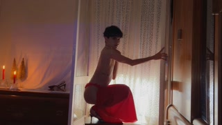 "Adult cinematography: red dress, heels, music, headphones… and PH’s finest BOOM ever."