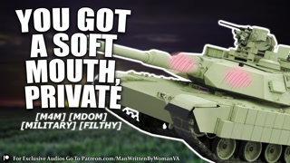 Suck Your Commanding Officers Cock In An M1 Abram’s Tank [M4M] [MDOM] [MILITARY]