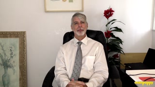 ManPuppy: Psychiatrist Richard Lennox Teaches Virgin To Cum In Office Session