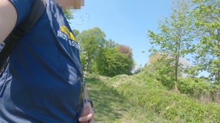 Pissing in my pants in a park part 1