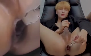 korean melsub anal solo dildo