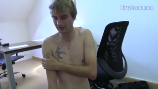 DIRTY SCOUT 150 -  Tall Tattooed Twink Hops On A Big Dick For Cash