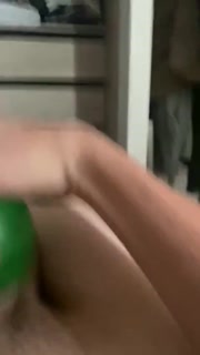 Water wiggle toy masturbating big white cock