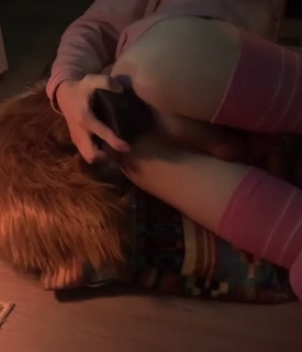 Cute juicy femboy fox gets destroyed by XL rex