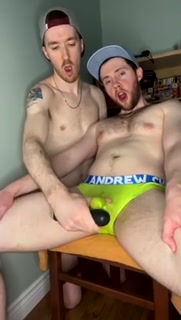 Bro Massages My Cock Cum in Underwear