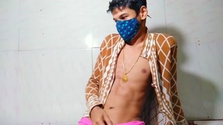 Pixie Femboy:  Masturbating to Cumming and Showing her Butt