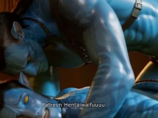 Gay Navi Avatar Intense Blue Skin Anal Pounding